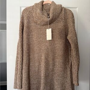 a new day Cowl Neck Sweater - Tan